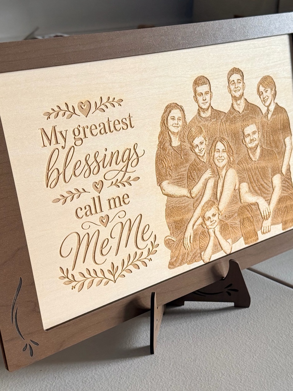Custom engraved photo on wood any picture! pet memorial, Vacations etc